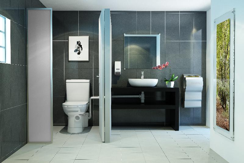 Sanibroyeur voor de toiletruimte