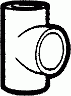 Fitting met 3 aansluitingen