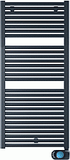 DRL Claudia E-comfort elektrische radiator met thermostaat 200x400mm 600W mat zwart 220804