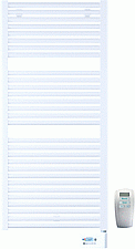 DRL Claudia Remote E-comfort elektrische radiator met thermostaat en afstandsbediening 1400x500mm 900W wit (RAL9016) 220608