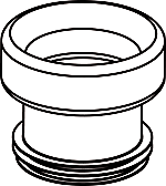 Wisa closetafvoermanchet nr 6 wit 8040301016