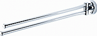 Geesa Luna 2-lids handdoekhouder chroom 915505 
