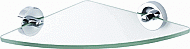 Geesa Luna hoek planchet glas/chroom 915521 
