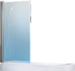 Novellini Aurora 1 badklapwand 1-delig 85x150cm matchr/helder AURORAN1851B