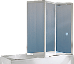 Novellini Aurora 9 badklapwand 3-delig 138x138cm wit/waterval AURORA93V16A