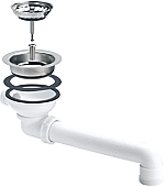 Viega Afvoerplug speciaal kunststof wit model 7139.15 578886