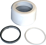 Rezi Aansluitmoer voor spoelpijp BB4716 WIT