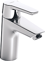 Hansa Hansapolo wastafelkraan XL m. vaste uitloop 11cm z. waste chroom 51522293