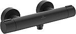 Ideal Standard Alu+ douchethermostaat z. omstel m. koppelingen HOH=15cm silk black BD582XG