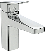 Ideal Standard Ceraplan wastafelkraan bluestart z. waste  m. vaste uitloop 12.4cm chroom BD224AA