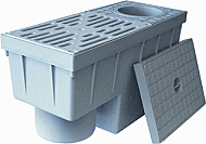 Akatherm Vloerput met 1 aansluiting 116185