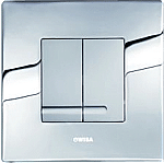 Wisa XS bedieningsplaat Delos DF 16x16cm metaal glanschroom 8050414051 