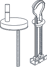 Pressalit Bevestigingsgarnituur closetzitting BL6999