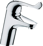 Grohe Euroeco Special veiligheids wastafelkraan hoog m. hendel 12cm gladde body chroom 32790000 