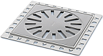 Aquaberg kunststof renovatieput m. RVS rooster 146x146mm inbouwhoogte 5mm RP146K5 