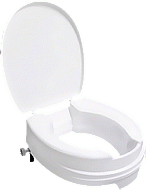 Handicare Linido verhoogde closetzitting +10cm met deksel wit 10735