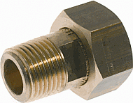 VSH 2-delige koppeling messing 1" x 3/4" binnendraad x buitendraad 0406527