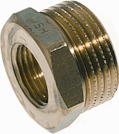 Universeel Messing draadfitting verloopring 1.1/2" x 1.1/4" buitendraad x binnendraad 0410971