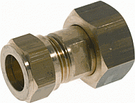 VSH 2-delige koppeling voor gaskogelkraan 3/4 x15 knel 0604340