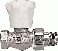 Herz AS-T-90 handbediende radiatorkraan 3/4" Recht (ombouw naar thermostatisch mogelijk) 1682392