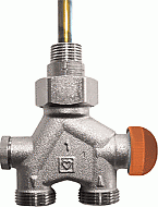 Herz Eenpunts onderaansluitblok 4-wegafsluiter VUA-40 hoh 40mm 2-pijps M28x1,5 1778341