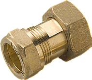 Raminex 2-dlg koppeling 1" wartel x 22 mm knel 20009