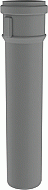 Burgerhout Bm-pp rookgaspijp ø100 l=250mm PP grijs 400452130