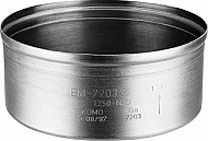 Burgerhout afsluitdop 180mm 1x mof aluminium 400450285