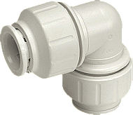 John Guest Fitting met 2 aansluitingen Speedfit PEM0322W