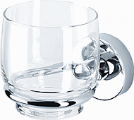 Geesa Luna glashouder m. glas chroom 915502 
