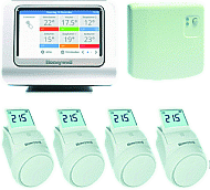 Honeywell Evohome Wi-Fi Connected 4 Zone Radiatorpakket aan/uit ATP924G3010