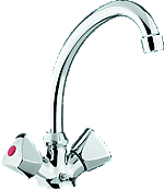 Paffoni Etoile wastafelkraan z. waste chroom ET076CR29