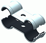 Rofix Dubbele pijpbeugel 40000750