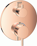 Grohe Atrio afbouwdeel v. inbouw mengkraan thermostatisch m. omstel v. hoofd- en handdouche warm sunset 24135DA3