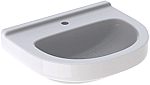 Geberit 300 Basic Arco wastafel 60 cm met kraangat zonder overloop wit S8302510000G