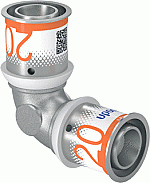 Uponor Bocht 90° graden S-press plus 20mm x 20mm (pers x pers) messing 10 bar 1070528