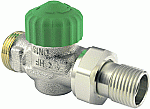 Heimeier Eclipse 300 thermostatische radiatorafsluiter recht 3/4" 395602000